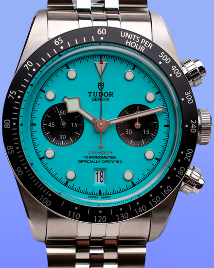 No Reserve - 2025 Tudor Black Bay Chrono 41MM Turquoise "Flamingo" Dial Steel Bracelet (79360N)