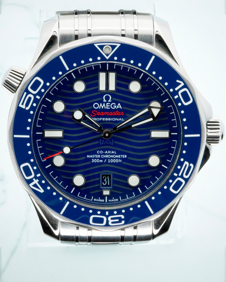 2019 Omega Seamaster Diver 300M 42MM Blue Dial Steel Bracelet (210.30.42.20.03.001)