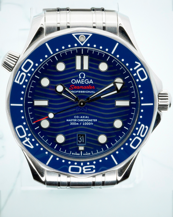 2019 Omega Seamaster Diver 300M 42MM Blue Dial Steel Bracelet (210.30.42.20.03.001)