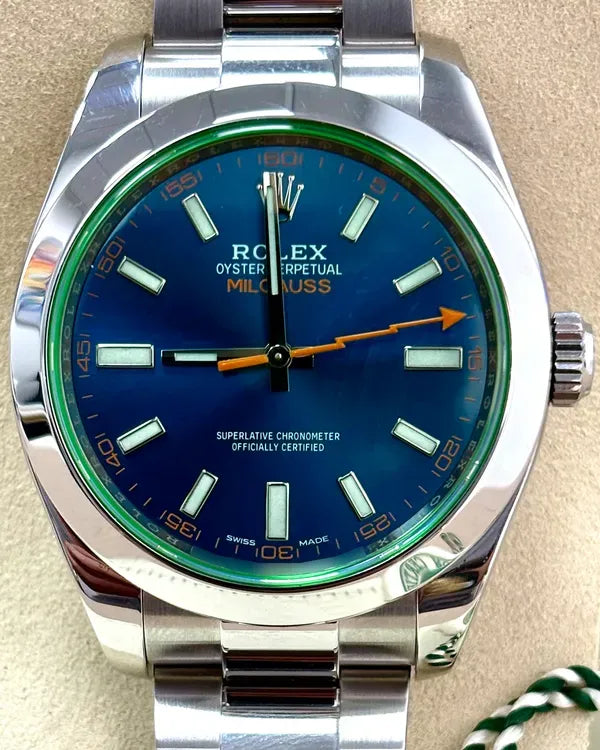 2018 Rolex Milgauss 40MM Blue Dial Oyster Bracelet (116400GV)