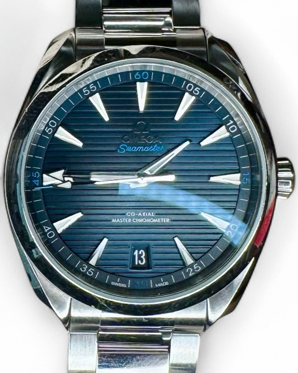 2018 Omega Seamaster Aqua Terra 41MM Blue Dial Steel Bracelet (220.10.41.21.03.001)