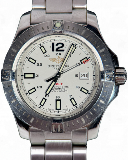 2015 Breitling Colt Automatic 44MM Silver Dial Steel Bracelet (A17388)