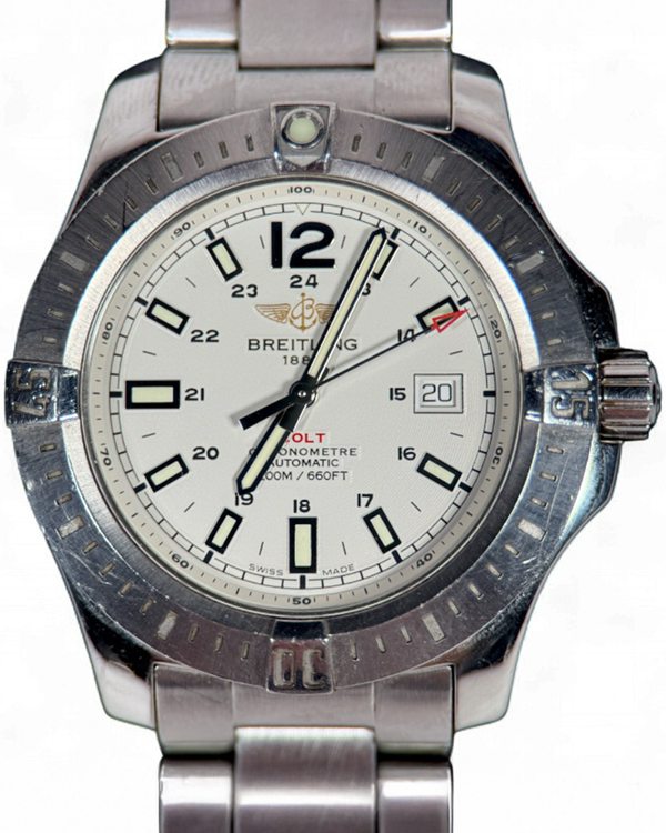 2015 Breitling Colt Automatic 44MM Silver Dial Steel Bracelet (A17388)