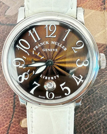 Franck Muller Liberty 42MM Brown Dial Leather Strap (74211S9DT)