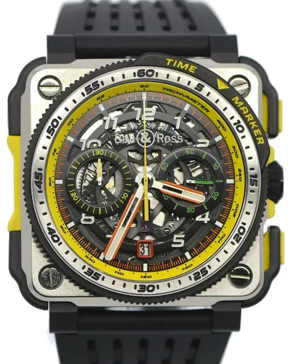 Bell & Ross BR-X1 R.S.19 L.E. 45MM Skeleton Dial Rubber Strap (BRX1-RS19/SRB)