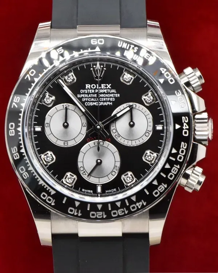 2024 Rolex Cosmograph Daytona 40MM Black Dial Rubber Strap (126519LN)
