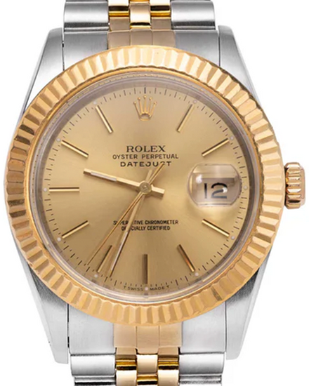 Rolex Datejust 36MM Champagne Dial Two-Tone Jubilee Bracelet (16233)
