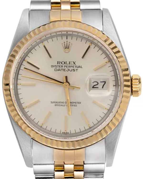 Rolex Datejust 36MM Ivory Dial Two-Tone Jubilee Bracelet (16013)