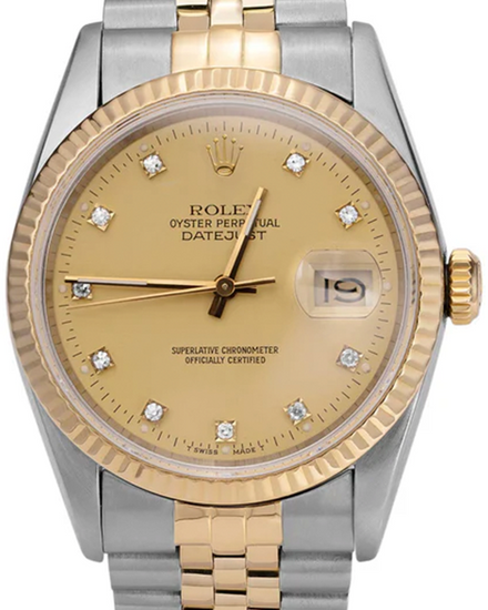 Rolex Datejust 36MM Champagne Dial Two-Tone Jubilee Bracelet (16233)