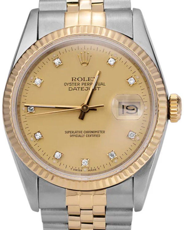 Rolex Datejust 36MM Champagne Dial Two-Tone Jubilee Bracelet (16233)