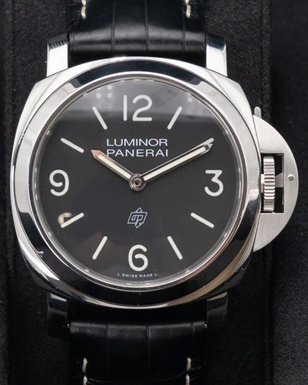 Panerai Luminor Base Logo 44MM Black Dial Leather Strap (PAM01086)