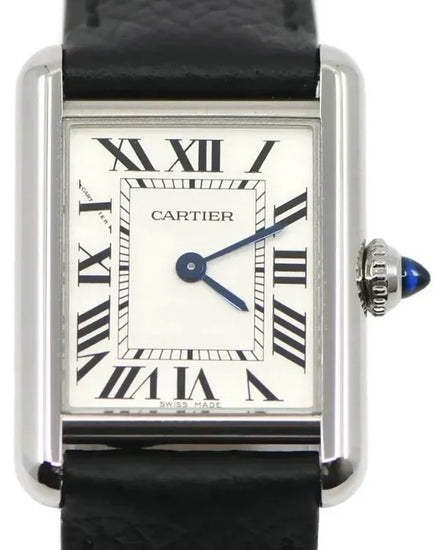 2025 Cartier Tank Must 22MM Quartz Silver Dial Leather Strap (WSTA0110)
