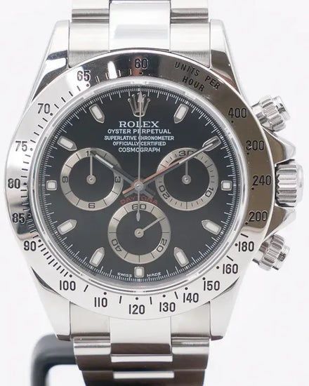 Rolex Cosmograph Daytona 40MM Black Dial Oyster Bracelet (116520)