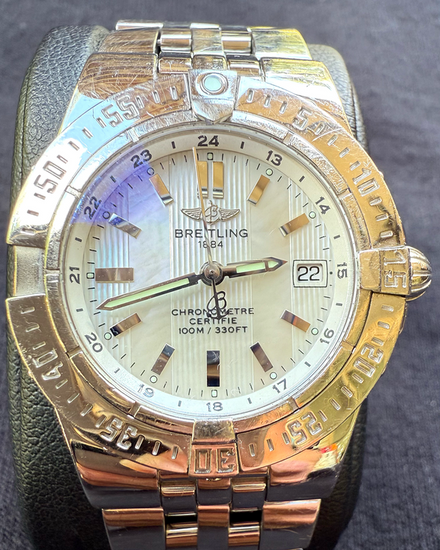Breitling Starliner 30MM Quartz Mother of Pearl Dial Steel Bracelet (A7134012/A600)