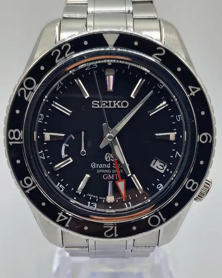 Grand Seiko Sport GMT 44MM Black Dial Steel Bracelet (SBGE001)