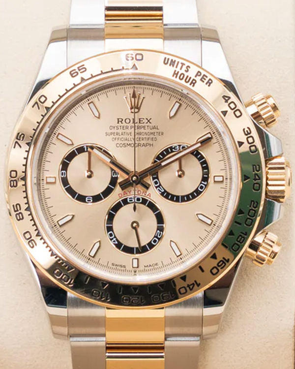2025 Rolex Cosmograph Daytona 40MM Champagne Dial Two-Tone Oyster Bracelet (126503)