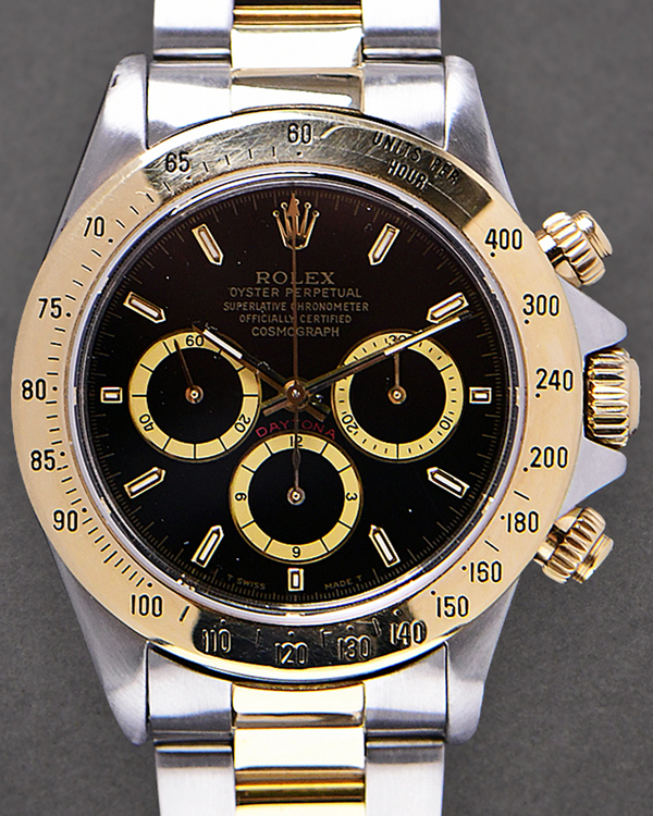 Rolex Cosmograph Daytona "Zenith" 40MM Black Dial Two-Tone Oyster Bracelet (16523)