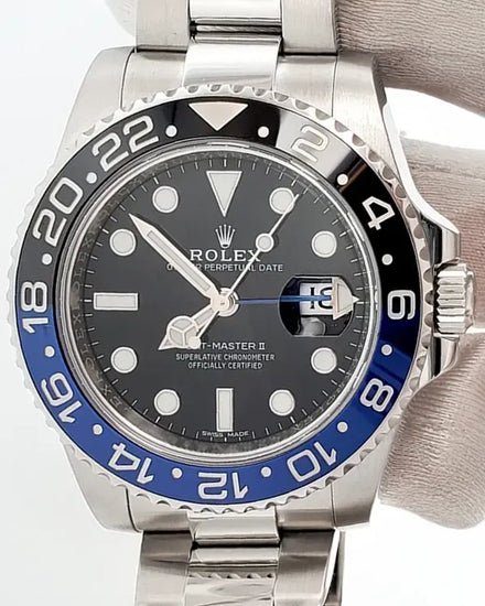 2016 Rolex GMT-Master II "Batman" 40MM Black Dial Oyster Bracelet (116710BLNR)