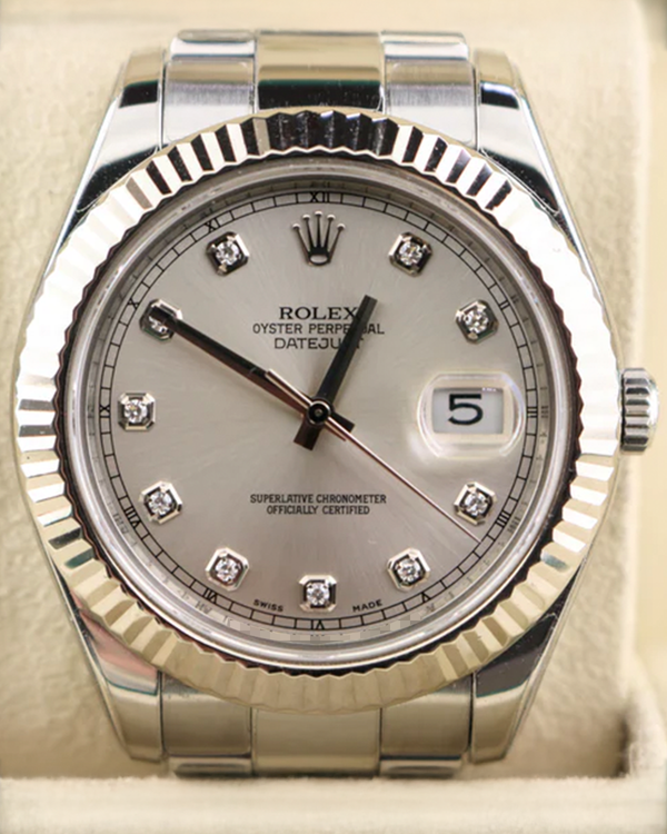 2009 Rolex Datejust II 41MM Silver Dial Oyster Bracelet (116334)