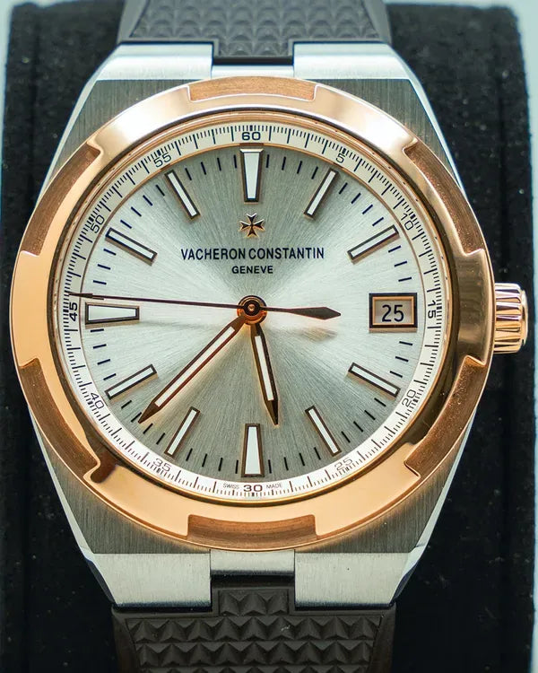2017 Rare Vacheron Constantin Overseas 41MM Silver Dial Rubber Strap (4500V)