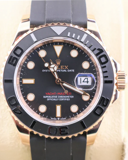 2021 Rolex Yacht-Master 40MM Black Dial Rubber Strap (126655)