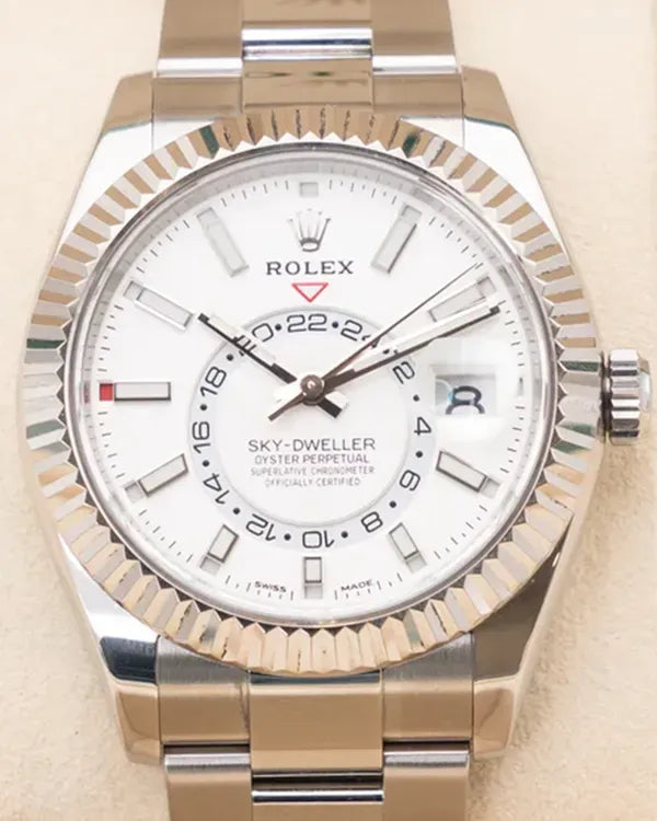 2021 Rolex Sky-Dweller 42MM White Dial Oyster Bracelet (326934)