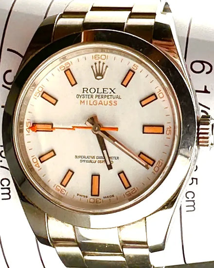 2018 Rolex Milgauss 40MM White Dial Oyster Bracelet (116400)