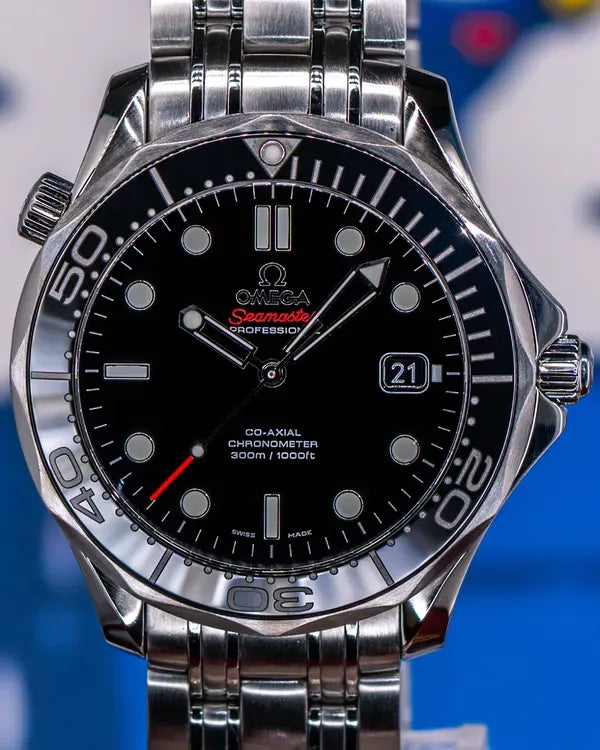 2017 Omega Seamaster Diver 300M 41MM Black Dial Steel Bracelet (212.30.41.20.01.003)