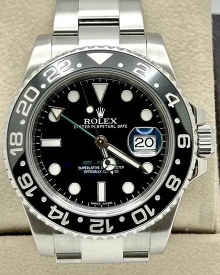 2014 Rolex GMT-Master II 40MM Black Dial Oyster Bracelet (116710)