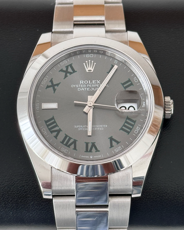 2025 Rolex Datejust "Wimbledon" 41MM Slate Dial Oyster Bracelet (126300)