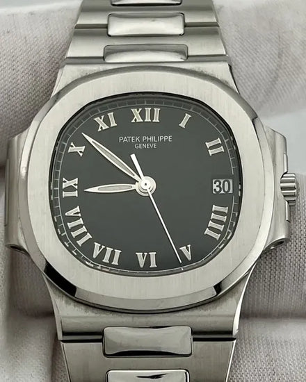 Patek Philippe Nautilus 37MM Black Dial Steel Bracelet (3800/1A)