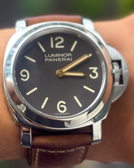 2012 Panerai Luminor Base L.E. 44MM Brown Dial Leather Strap (PAM00390)