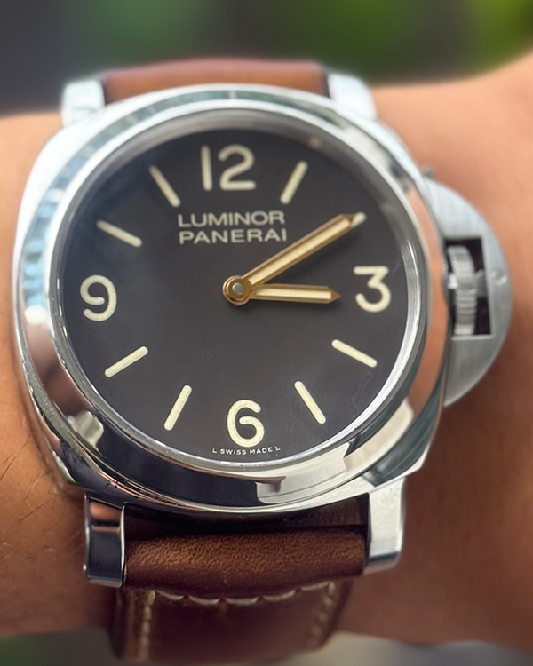 2012 Panerai Luminor Base L.E. 44MM Brown Dial Leather Strap (PAM00390)