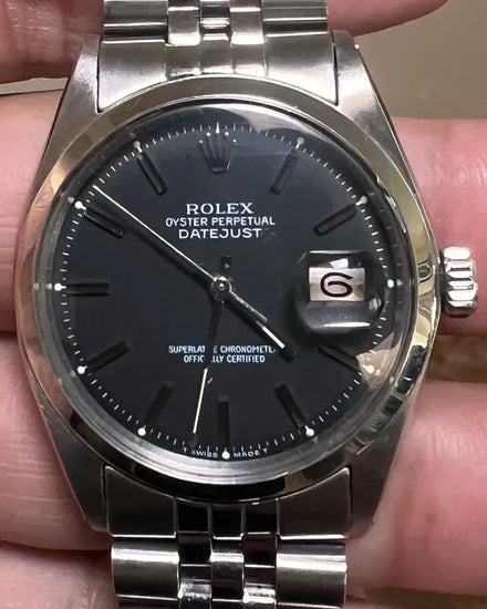 1972 Rolex Datejust 36MM Black Dial Jubilee Bracelet (1601)