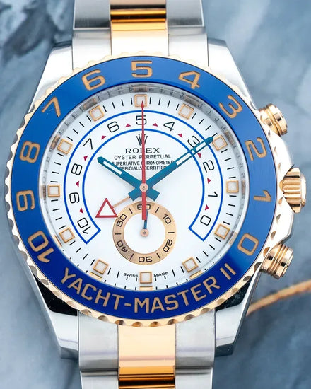 2012 Rolex Yacht-Master 44MM White Dial Two-Tone Oyster Bracelet (116681)