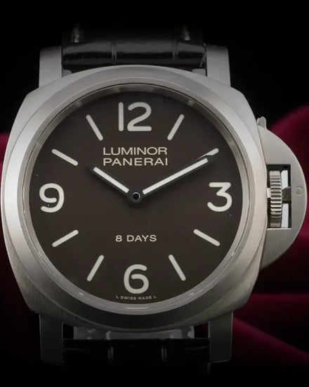 Panerai Luminor Base 8 Days 44MM Brown Dial Leather Strap (PAM00562)