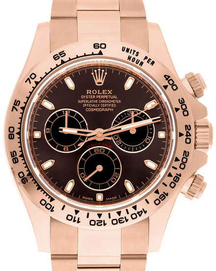 2022 Rolex Cosmograph Daytona 40MM Chocolate Dial Rose Gold Oyster Bracelet (116505)