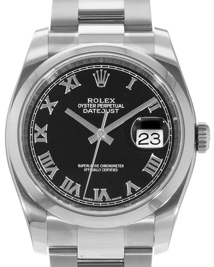 2018 Rolex Datejust 36MM Black Dial Oyster Bracelet (116200)
