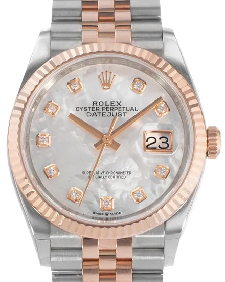 2019 Rolex Datejust 36MM Mother of Pearl Dial Two-Tone Jubilee Bracelet (126231)