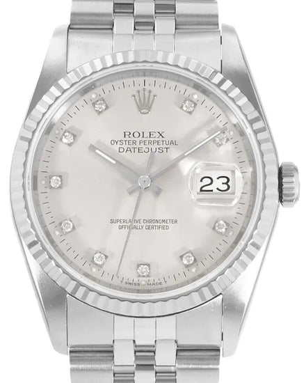 Rolex Datejust 36MM Silver Dial Jubilee Bracelet (16234)