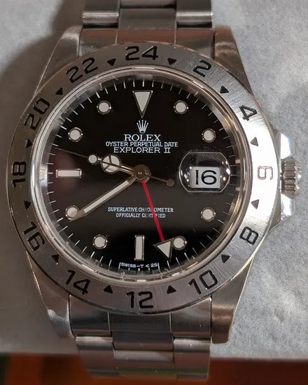 1996 Rolex Explorer II 40MM Black Dial Oyster Bracelet (16570)