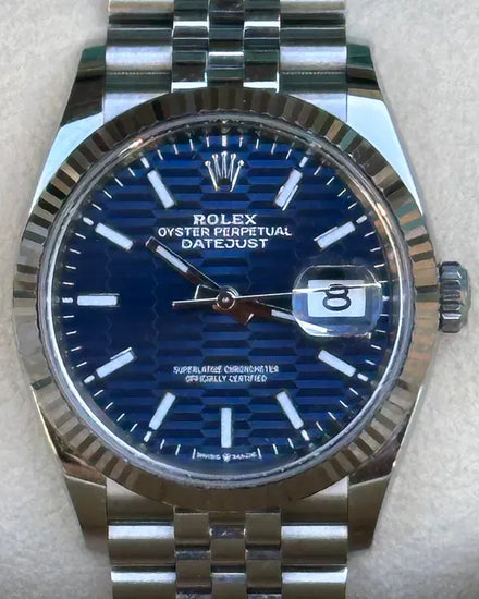 2021 Rolex Datejust 36MM Blue "Fluted" Dial Jubilee Bracelet (126234)