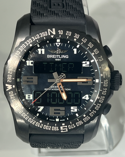 2017 Breitling Bentley Cockpit B50 Bentayga Edition 46MM Quartz Mother of Pearl Dial Rubber Strap (VB50109U/BE29)