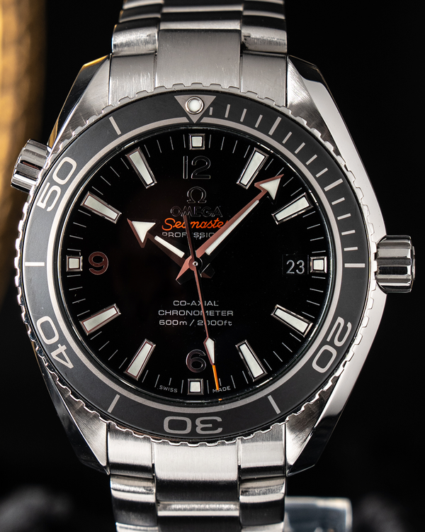 2016 Omega Seamaster Planet Ocean 600M 42MM Black Dial Steel Bracelet (232.30.42.21.01.001)