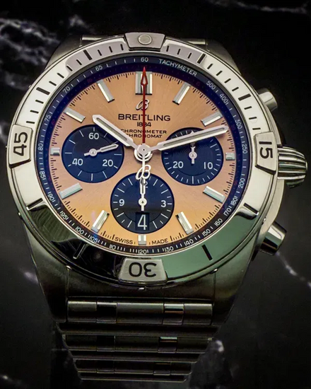 2024 Breitling Chronomat B01 Chronograph 42MM Copper Dial Steel Bracelet (AB0134)