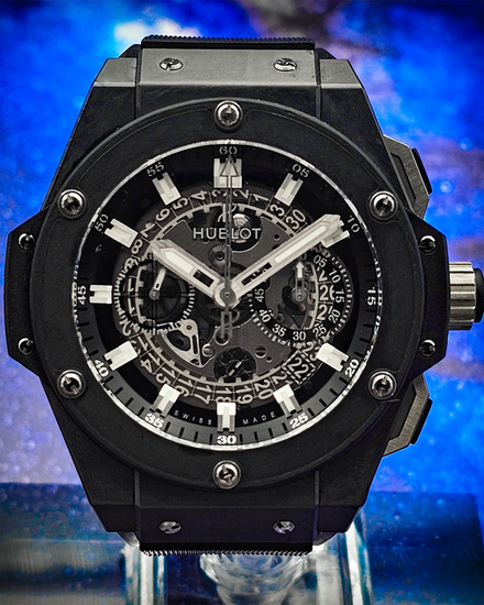 Hublot King Power Unico 48MM Skeleton Dial Rubber Strap (701.CI.0170.RX)