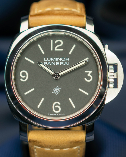 2022 Panerai Luminor Base Logo 44MM Black Dial Leather Strap (PAM01086)