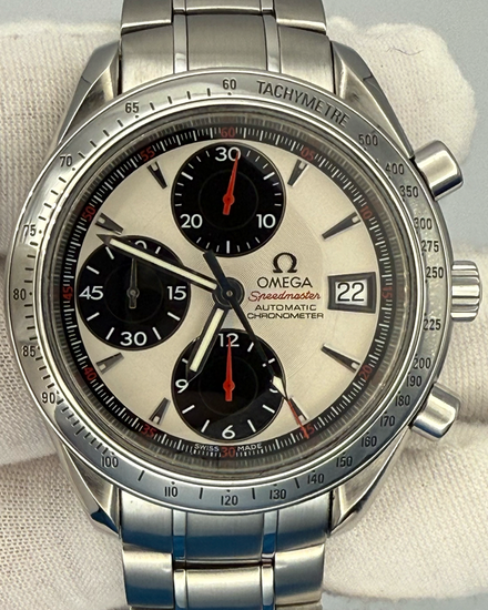 2013 Omega Speedmaster Date 40MM White Dial Steel Bracelet (3211.31.00)