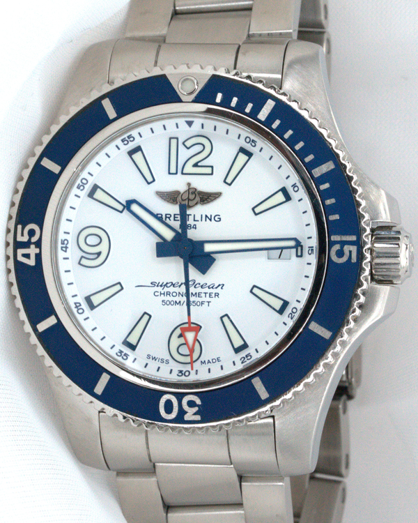 Breitling Superocean 42MM White Dial Steel Bracelet (A17366)