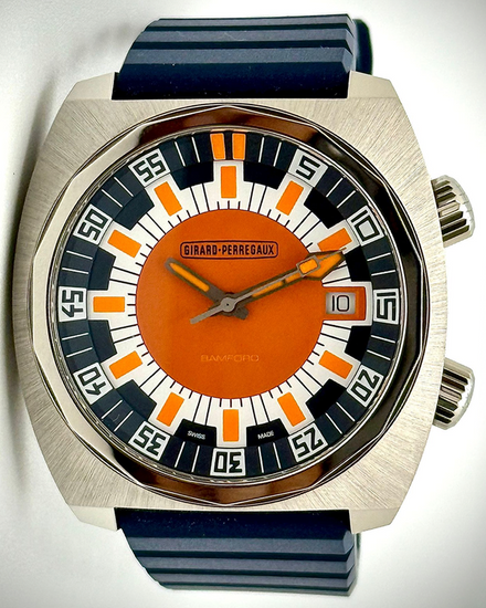 2025 Girard Perregaux Deep Diver "Bamford" L.E. 40.3MM Orange Dial Rubber Strap (39500-21-3266-6CX)